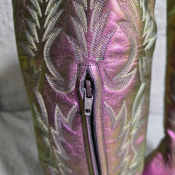 Old Gringo Mayra Bis Prisma Iridescent Cowboy Boots Snip Toe 7B NEW - Picture 7 of 13